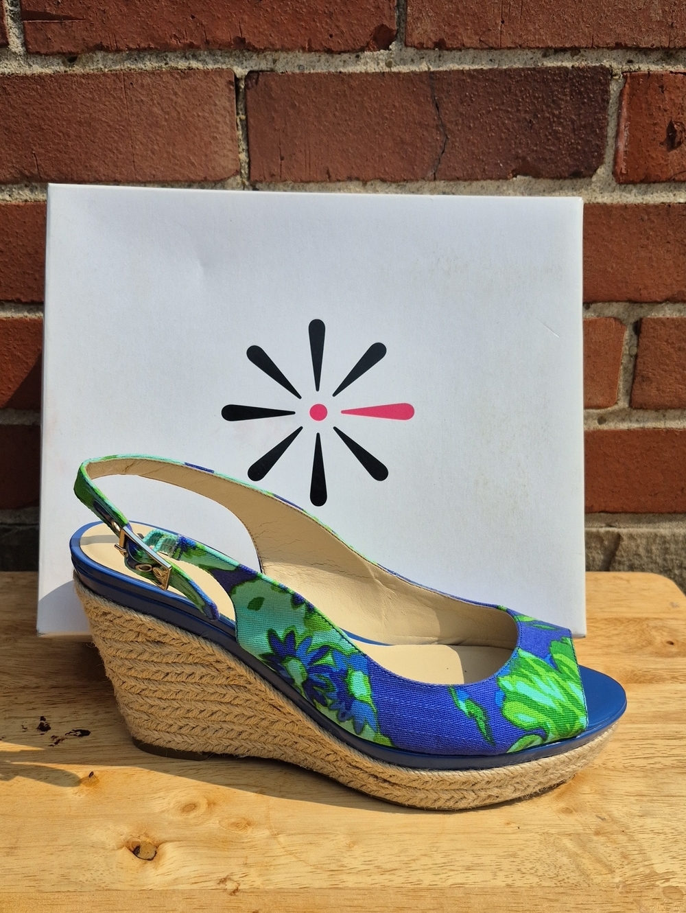 Isaac Mizrahi Imindia Women's 9W Wide Slingback Wedge - New